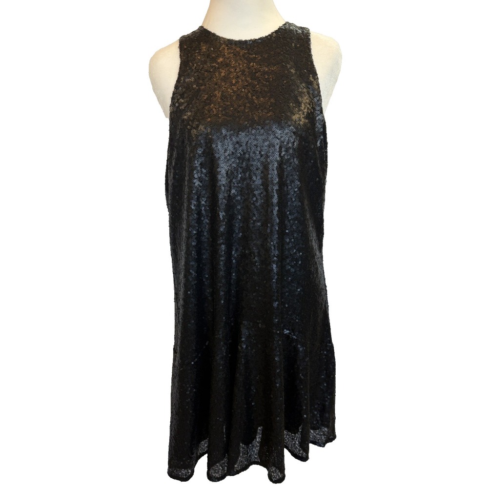 Free People Sequin Liquid Shine Mini Dress Size M Cocktail Party Sexy Evening